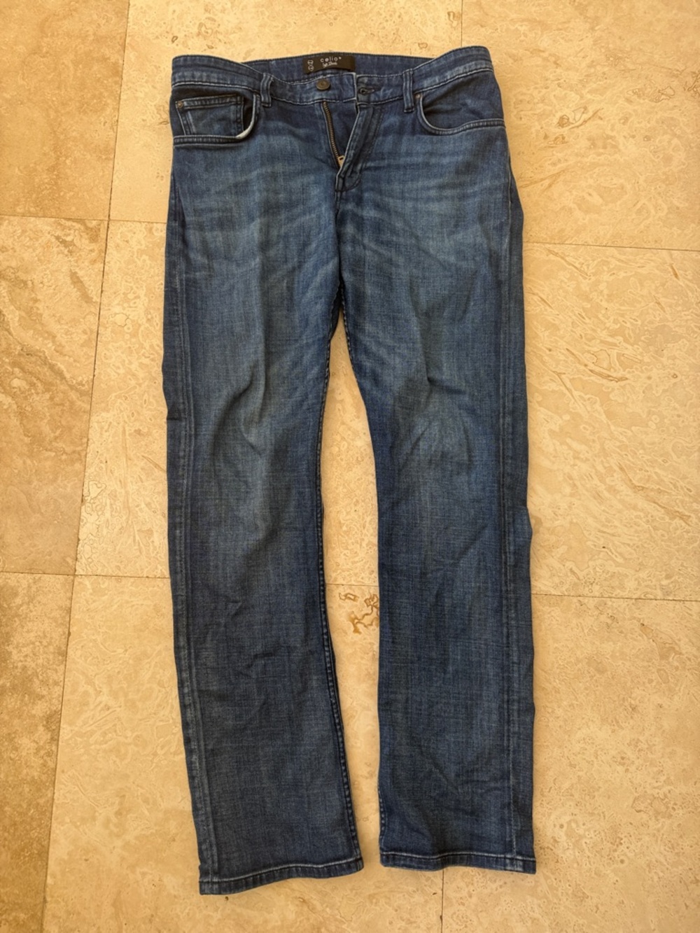 Straight-Leg Men's Jeans in Medium Blue by Celio*